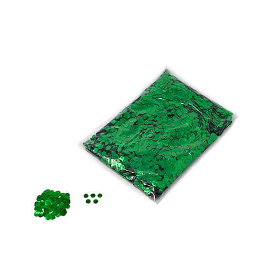 Green 10mm Round Metallic Confetti