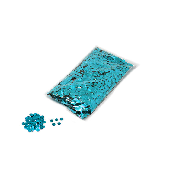 Light Blue 10mm Round Metallic Confetti