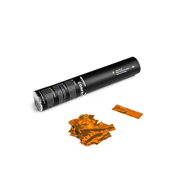 Orange Metallic Confetti Cannon