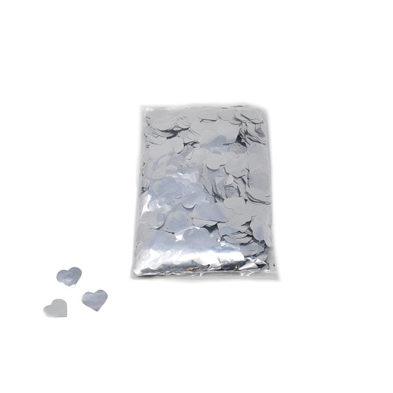 Silver Confetti Hearts
