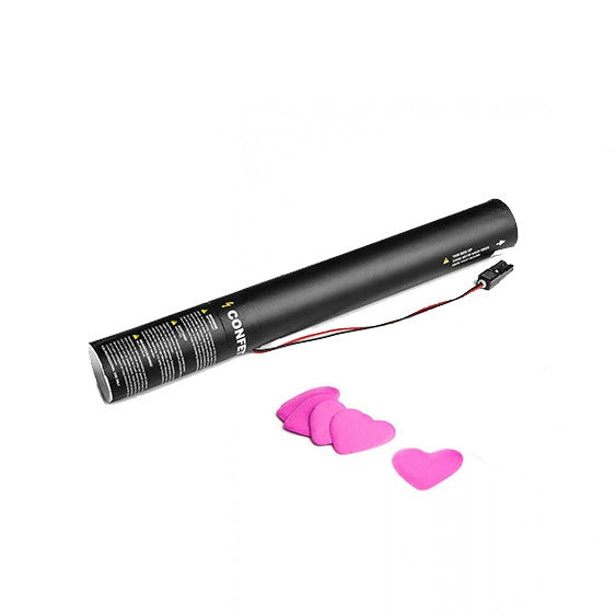 Pink Confetti Heart Cannons