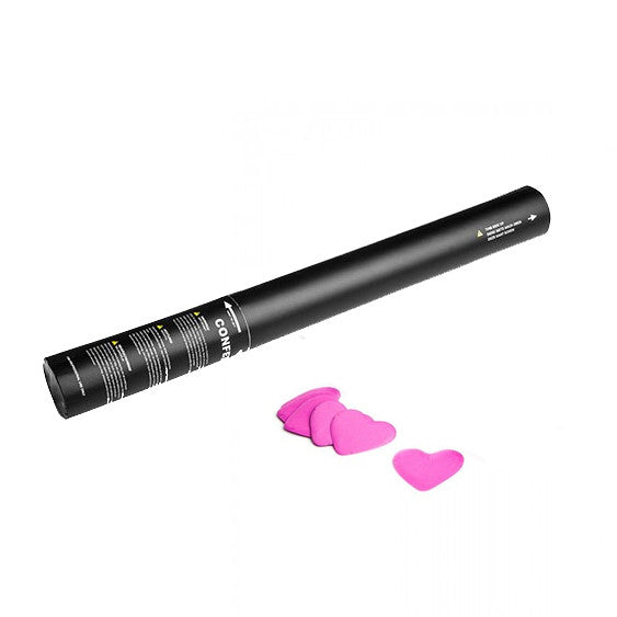Pink Confetti Heart Cannons
