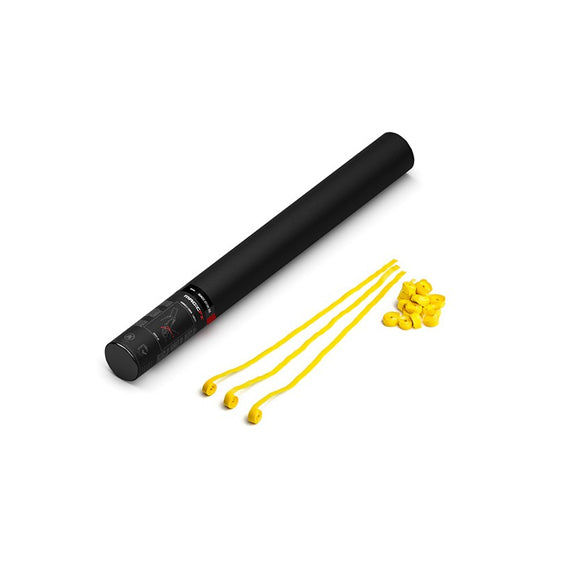 Yellow paper streamer cannon