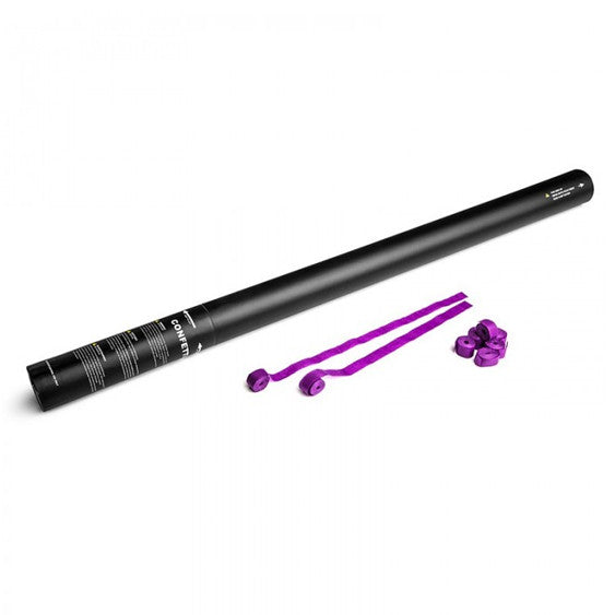 Purple paper streamer cannon
