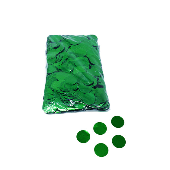 Green 30mm Round Metallic Confetti