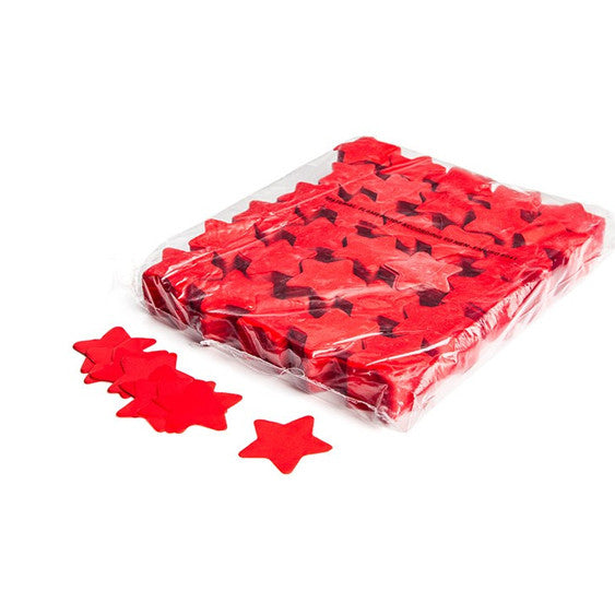 Red Paper Confetti Stars