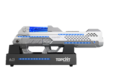 Topcat A-15 laser pointer on a white background