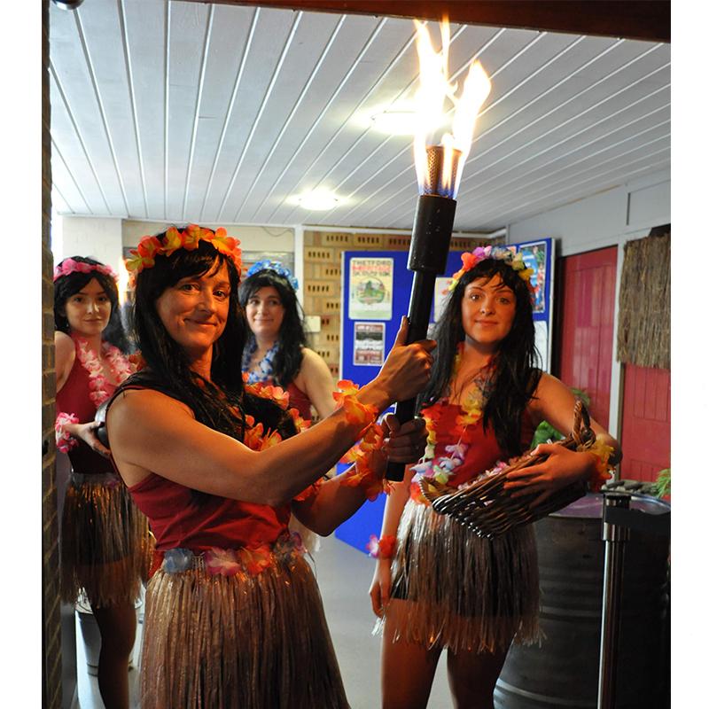 Handheld Flame Torches Credit Thetford Players & Maria Cooke