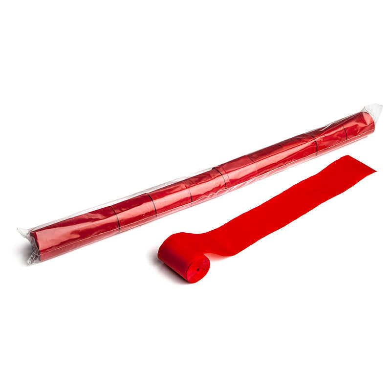 25m x 5cm XL Paper Streamers - Red