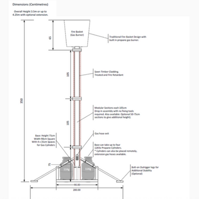 Medieval Flame Beacon Hire