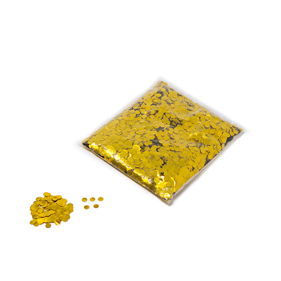 Gold 10mm Round Metallic Confetti