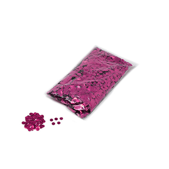 Pink 10mm Round Metallic Confetti
