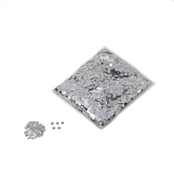 Silver 10mm Round Metallic Confetti