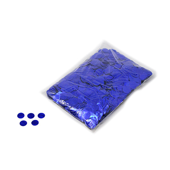 Blue 20mm Round Metallic Confetti