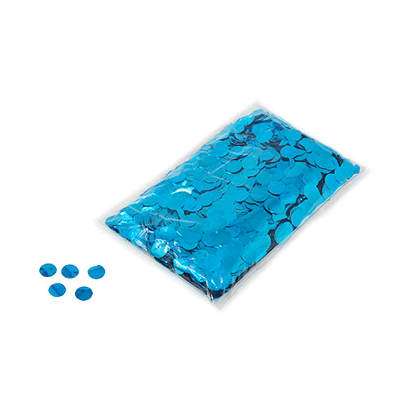 Light Blue 20mm Round Metallic Confetti