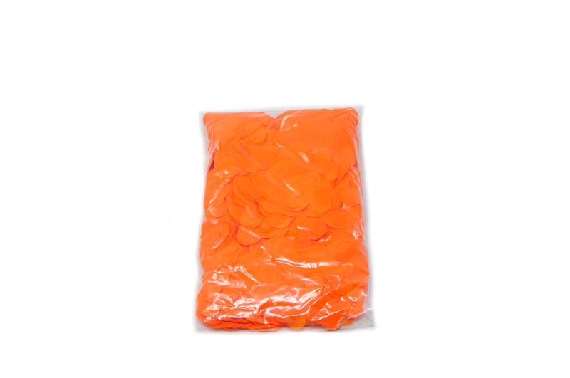 20mm Orange PVC Confetti Circles