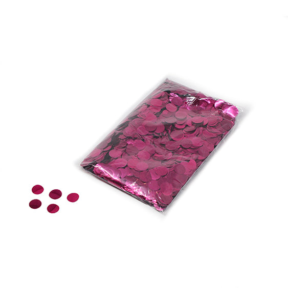 Pink 20mm Round Metallic Confetti