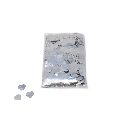 Silver Confetti Hearts