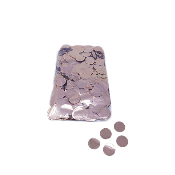 Rose Gold 30mm Round Metallic Confetti