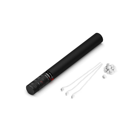 White paper streamer cannon
