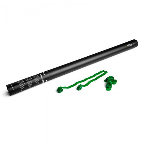 Dark Green paper streamer cannon