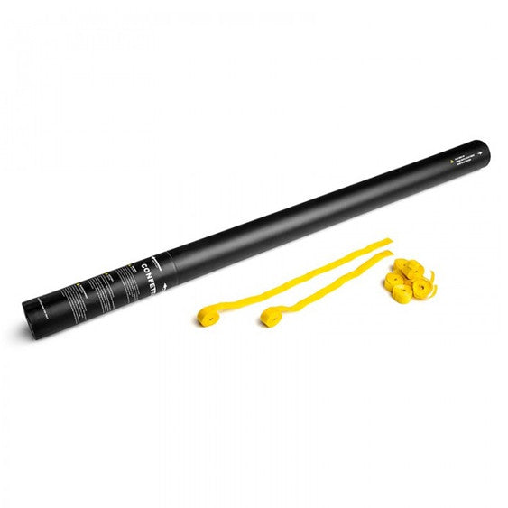 Yellow paper streamer cannon