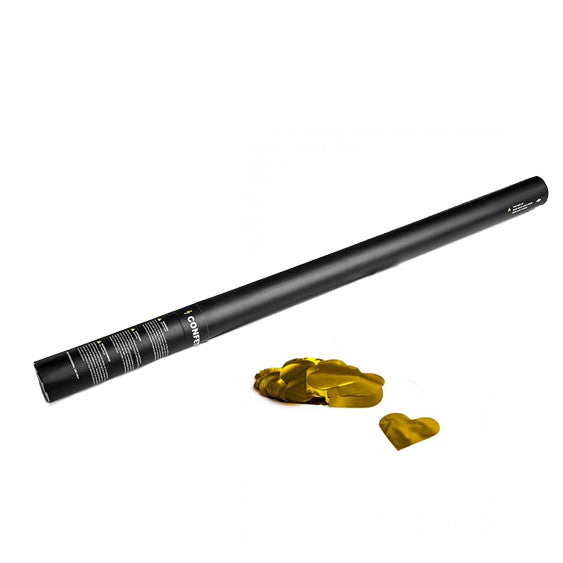 Gold Heart Confetti Cannon