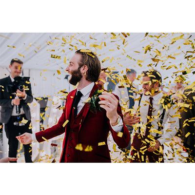 First dance wedding confetti drop
