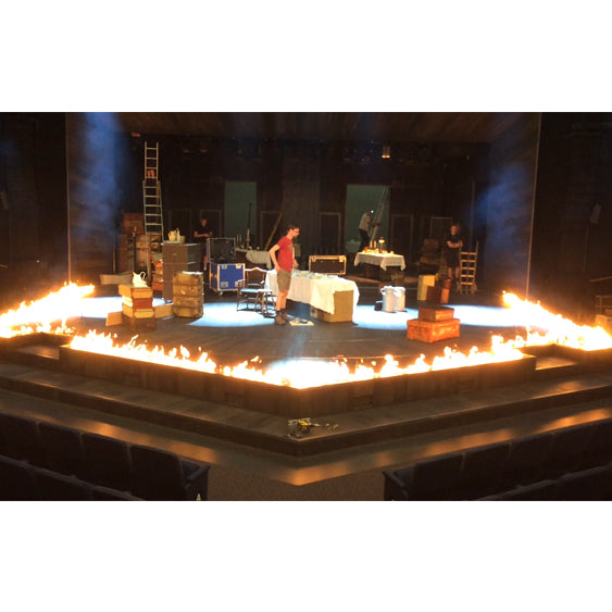 Theatre flame bar install