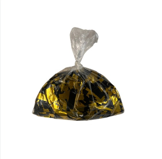 Rebagged Black & Gold Metallic Confetti 17x55 1kg bags