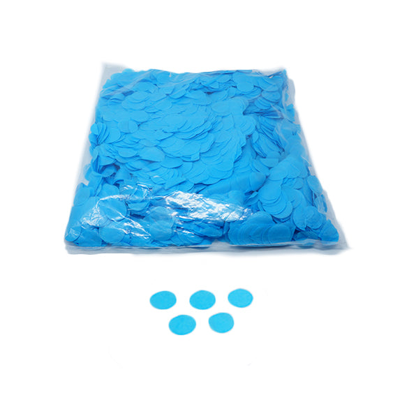 Light Blue 30mm Round Paper Confetti