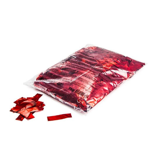 Rebagged Red Metallic Confetti 17x55 1kg bags