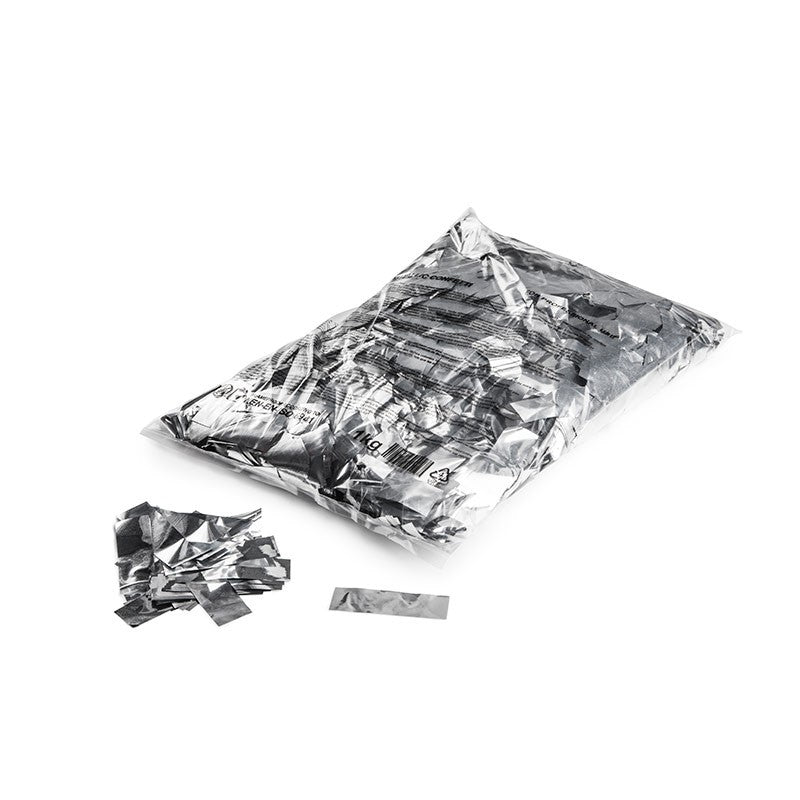 Rebagged Silver Metallic Confetti 17x55 1kg bags