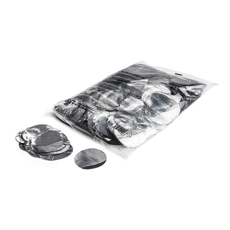 Metallic Confetti Circles - Silver