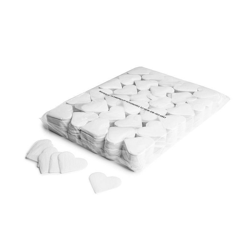 Paper Confetti Hearts White