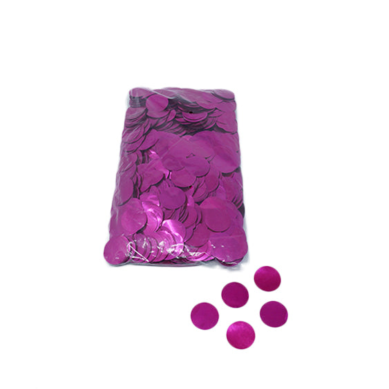 Pink 30mm Round Metallic Confetti