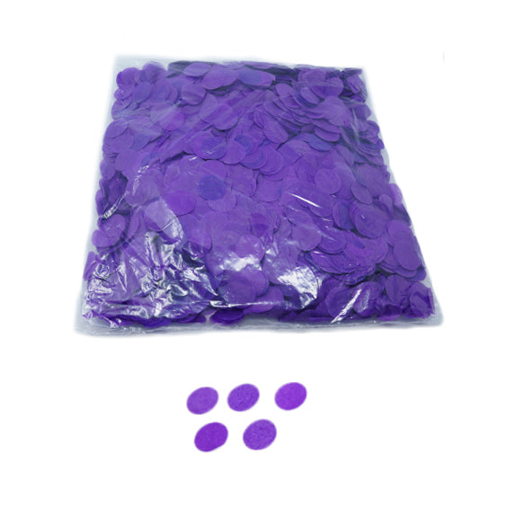 Purple 30mm Round Paper Confetti