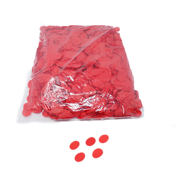Red 30mm Round Paper Confetti